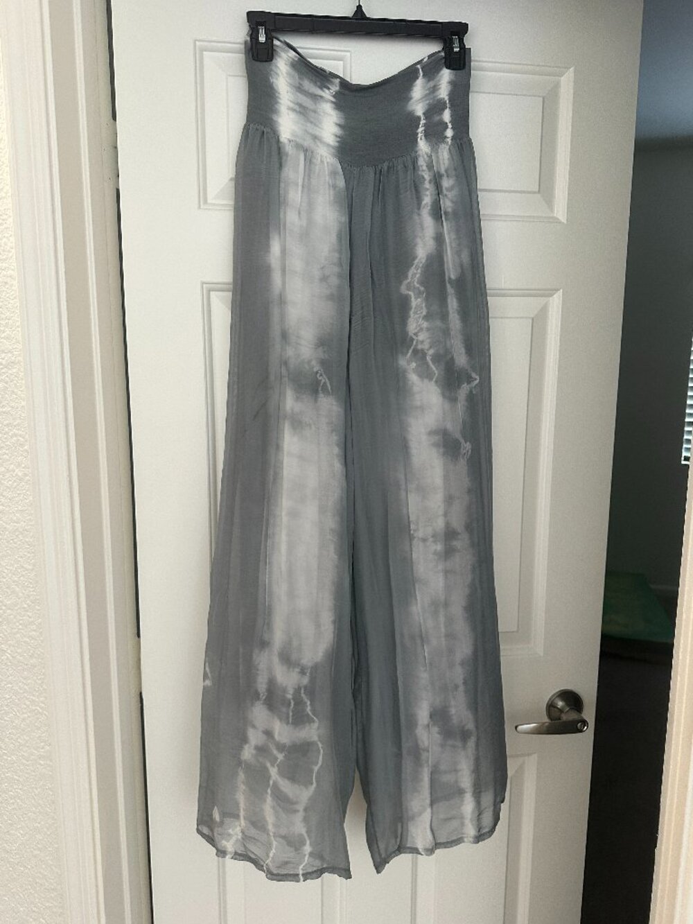 Silk flowy pants